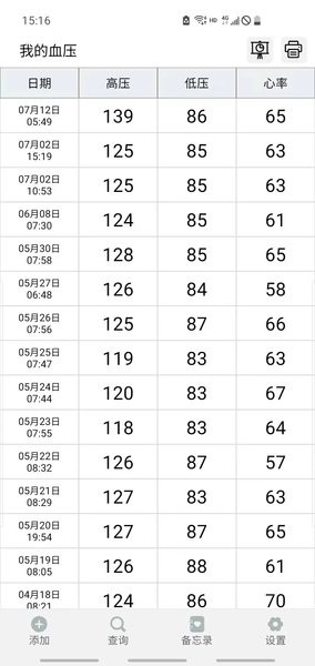 血压笔记app