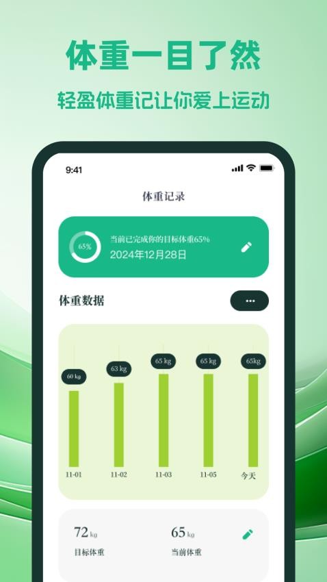 轻盈体重记app